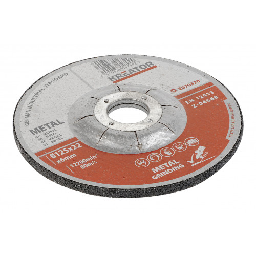 Disques à ébarber Métal 125 Mm – Lot De 5 | Pour Meuleuse D’angle, Alésage 22,23 Mm, Grain Fin