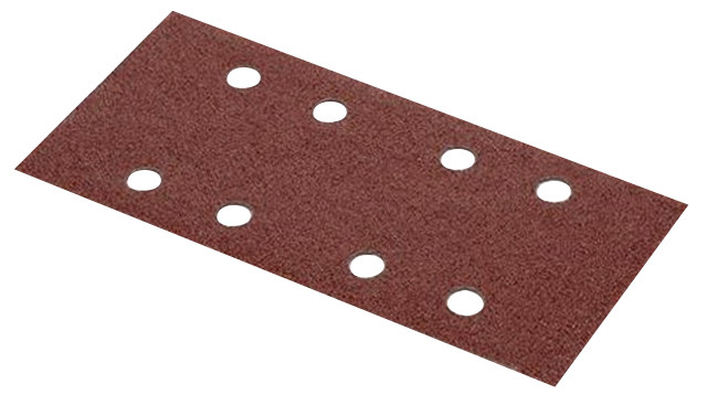 Lot de 5 patins auto agrippants perforés parrallèle grain 180 93 x 185 mm