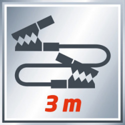 Cables de demarrage auto 3m - 19,4 mm2 - EINHELL 
