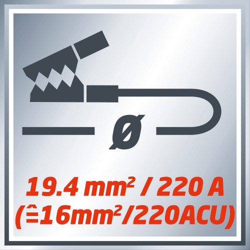 Cables de demarrage auto 3m - 19,4 mm2 - EINHELL 