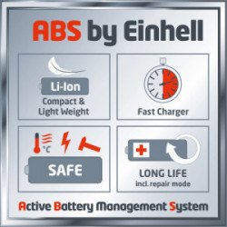 Tronçonneuse sans fil – GE-LC 18 Li Kit – Guide-chaîne 25 cm – Batterie 18 V incluse - EINHELL 