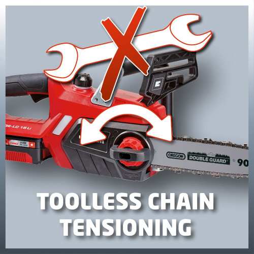 Tronçonneuse sans fil – GE-LC 18 Li Kit – Guide-chaîne 25 cm – Batterie 18 V incluse - EINHELL 