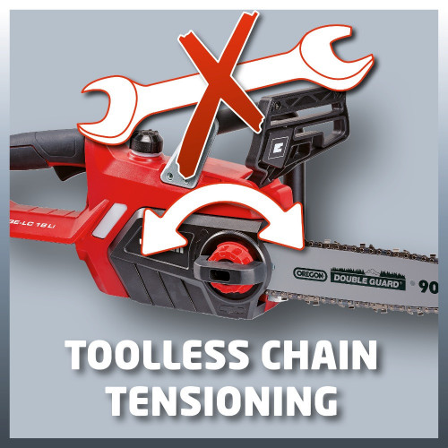 Tronçonneuse sans fil – GE-LC 18/25 Li Solo – Guide-chaîne 25 cm – Power X-Change - Sans batterie ni chargeur - EINHELL 