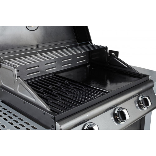Cook'in garden Barbecue gaz mixte à capot FIESTA 3 (3 brûleurs) Cook'in garden Barbecue gaz mixte Grill Plancha FIESTA 3