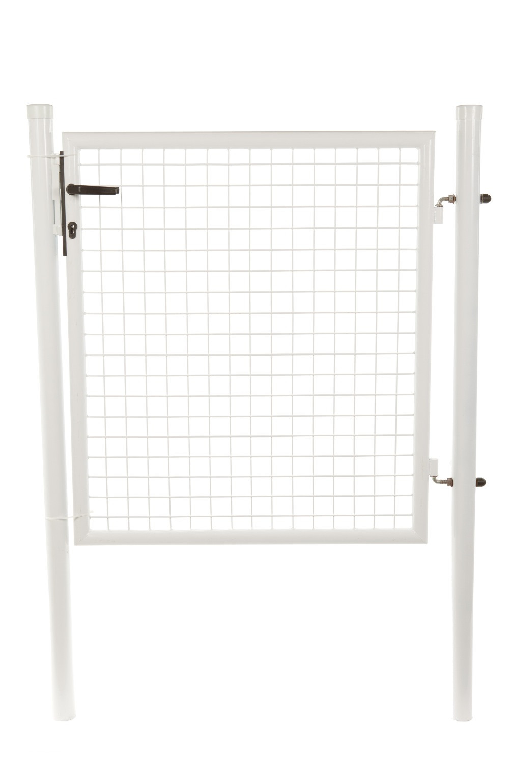 Portillon grillagé H100 x l100 + serrure BLANC