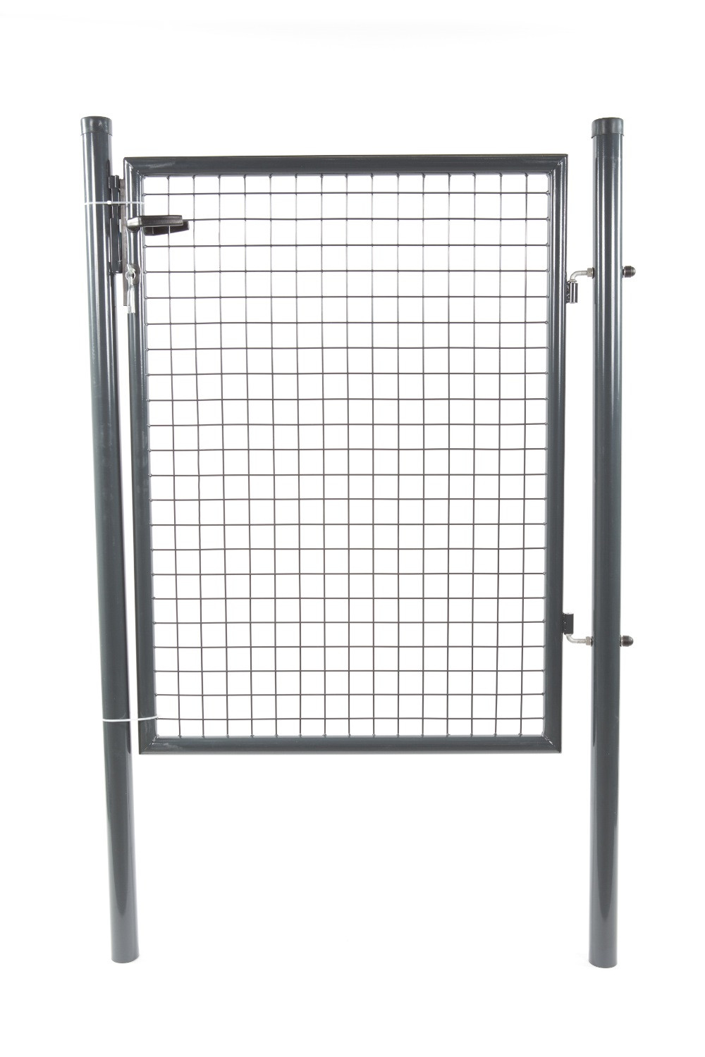 Portillon grillagé H175 x l100 + serrure GRIS