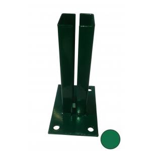 Platine VERT pour poteaux carrés de Portillons