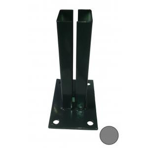 Platine GRISE pour poteaux carrés de Portillons