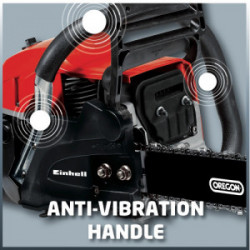 Tronçonneuse thermique – GC-PC 2040 I – 2000 W – Guide 40 cm – Chaîne OREGON - EINHELL 