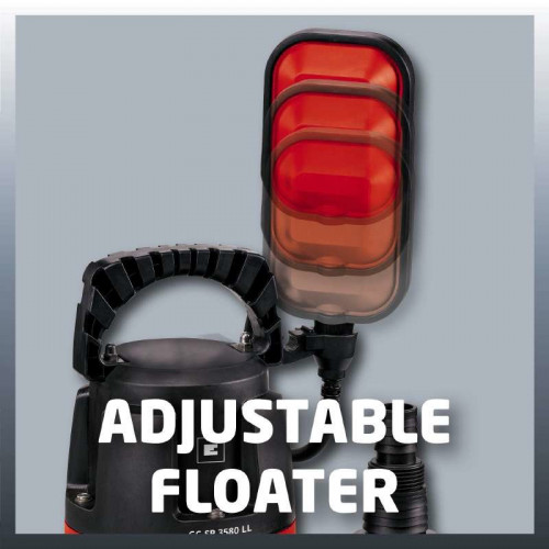 Pompe d’évacuation eaux claires à ras du sol – GC-SP 3580 LL – 350 W – Débit 8 000 l/h - EINHELL 