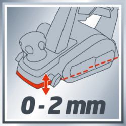 Rabot électrique – TC-PL 750 – 750 W – Largeur de rabotage 82 mm – Profondeur 2 mm - EINHELL