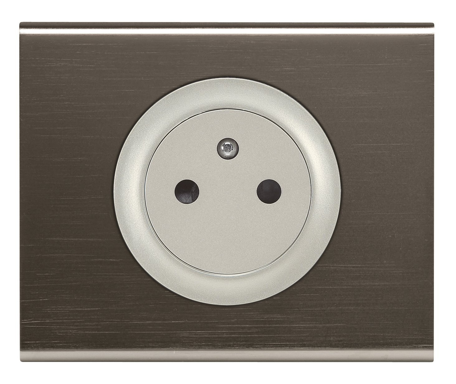 Celiane plaque 1 poste black nickel