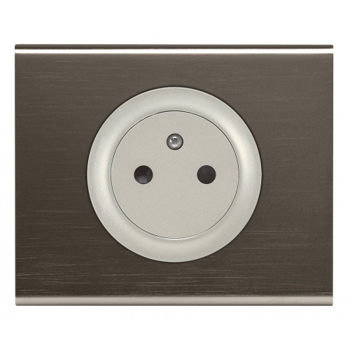 Celiane plaque 1 poste black nickel - LEGRAND