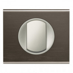 Celiane plaque 1 poste black nickel - LEGRAND