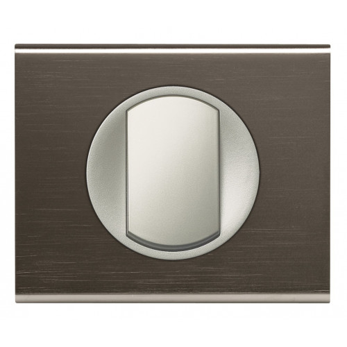 Celiane plaque 1 poste black nickel - LEGRAND