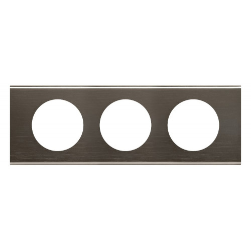 Plaque Double Interrupteur – Black Nickel – Entraxe 71mm – Legrand Céliane 069032 – Design Moderne