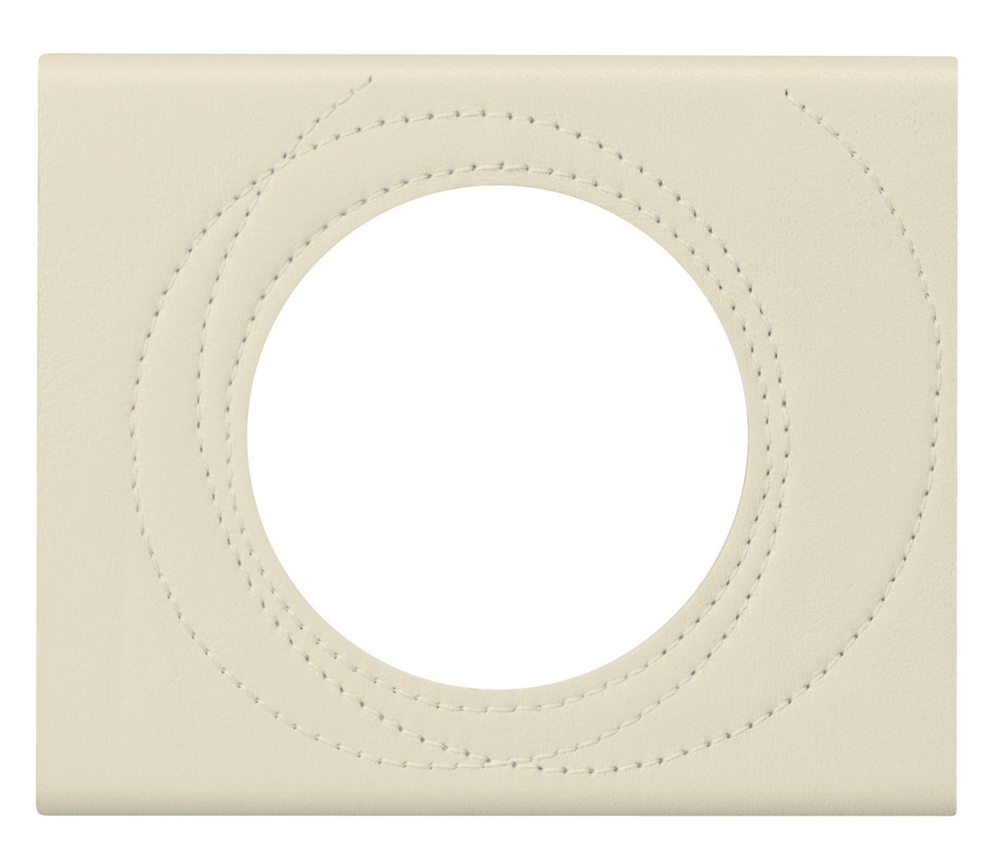 Celiane plaque 1 poste cuir perle