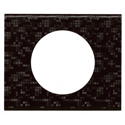 Celiane plaque 1 poste cuir pixel - LEGRAND