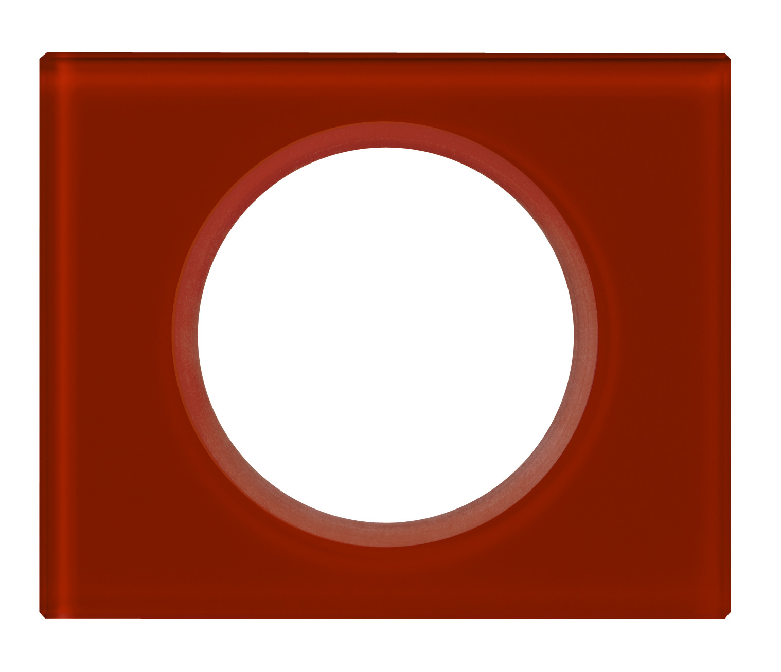 Celiane plaque 1 poste verre carmin