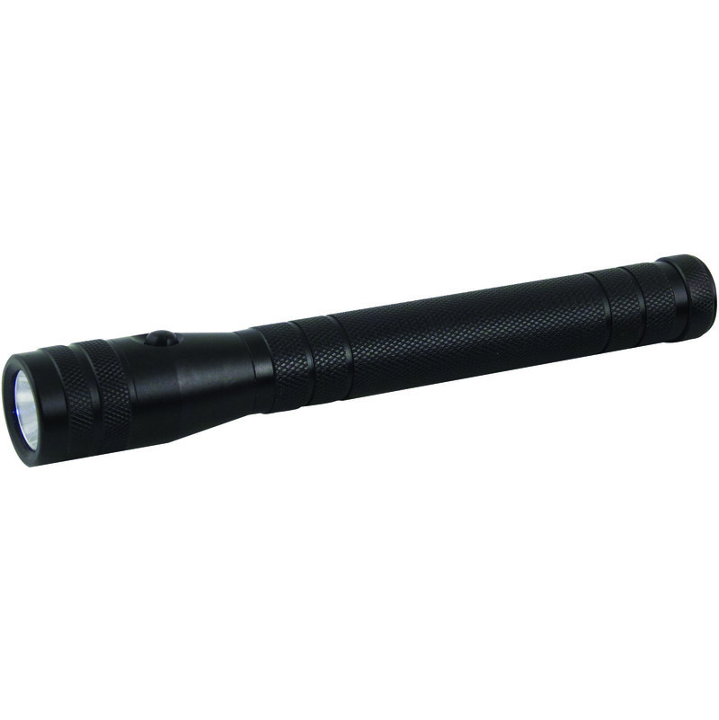 Torche en métal noir avec ampoule led 3 W 150 lumens