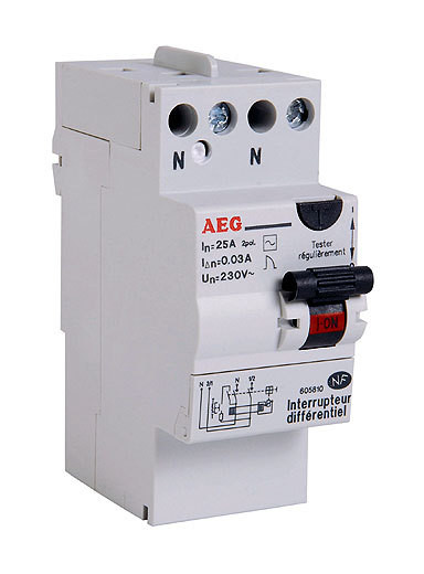 Interrupteur différentiel 30mA 25A type AC