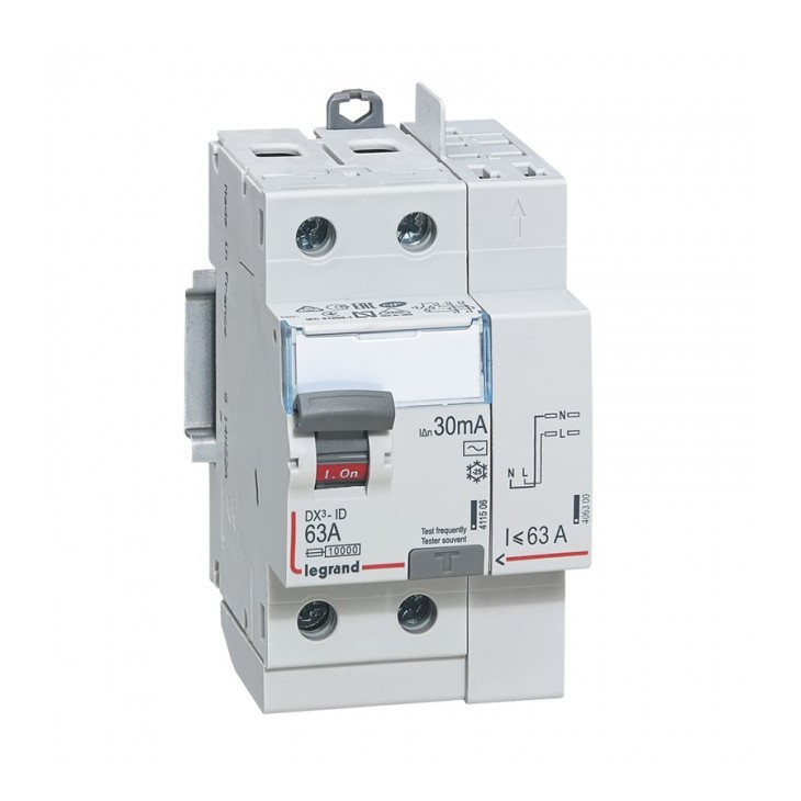 Interrupteur différentiel 63A - TYPE AC 30mA automatique