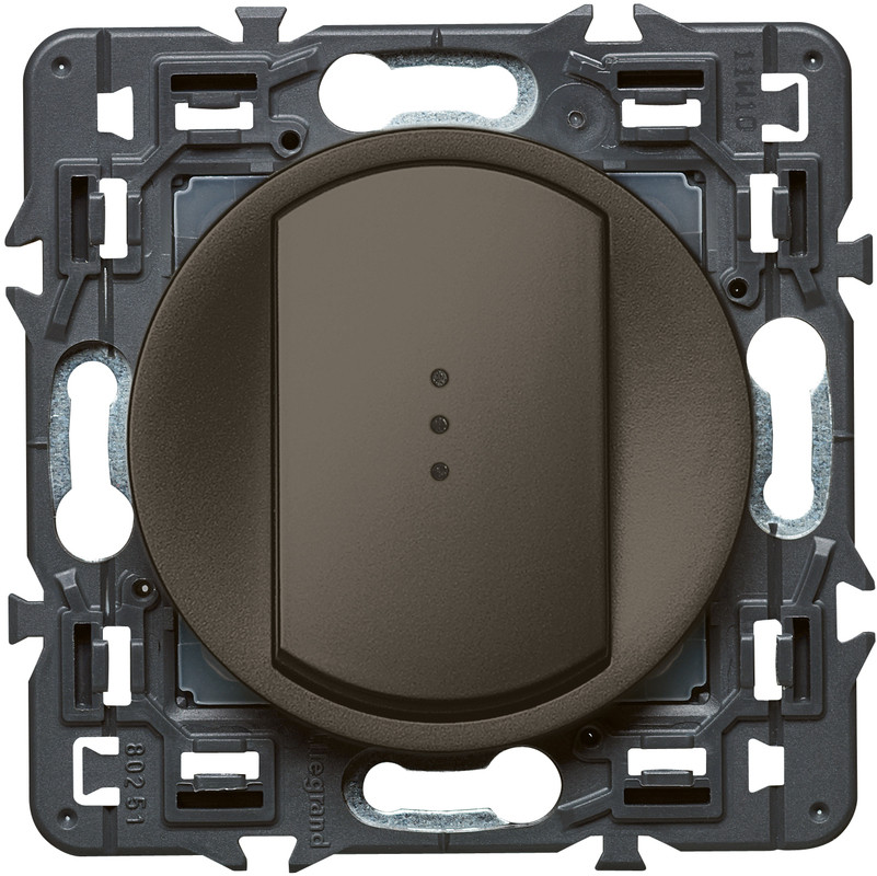 Celiane interrupteur simple temoin graphite