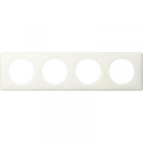 Plaque Triple Murale Céliane Legrand 68634 - Blanche Mat - 4 Trous - Occasion