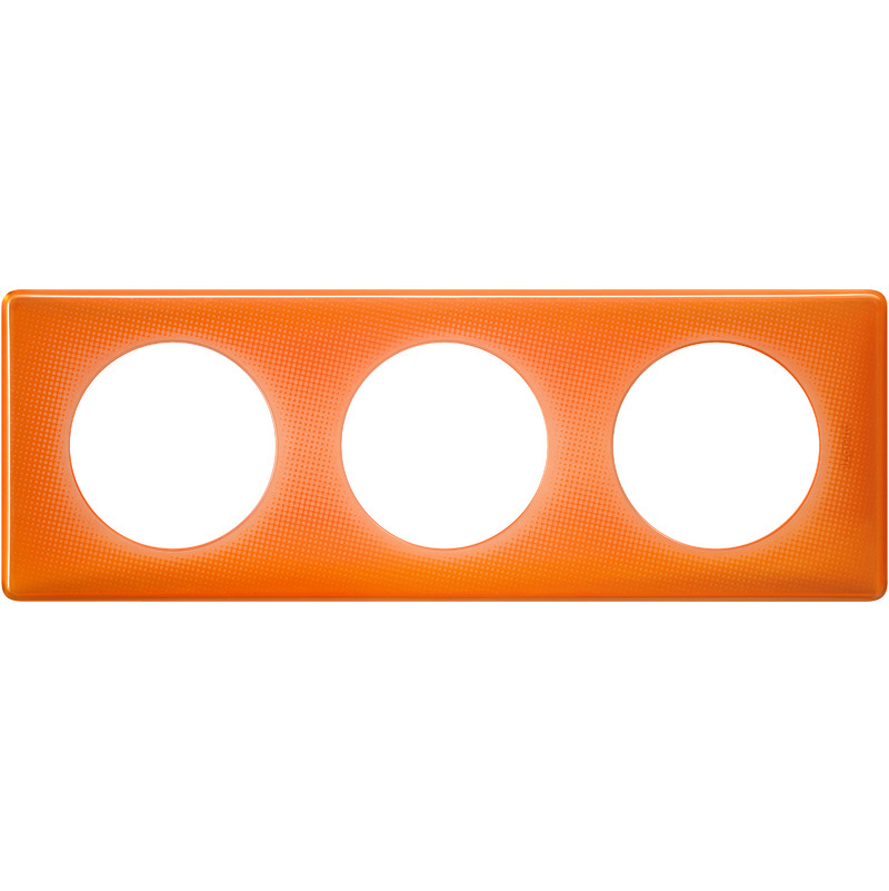 Celiane plaque 3 postes 70's orange