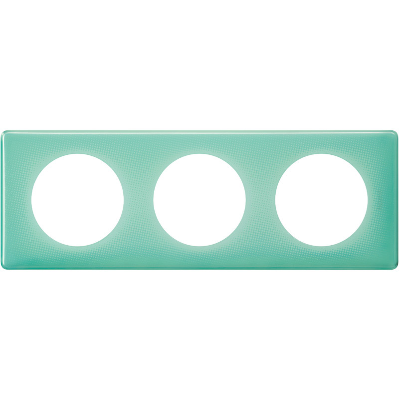 Celiane plaque 3 postes 50's turquoise