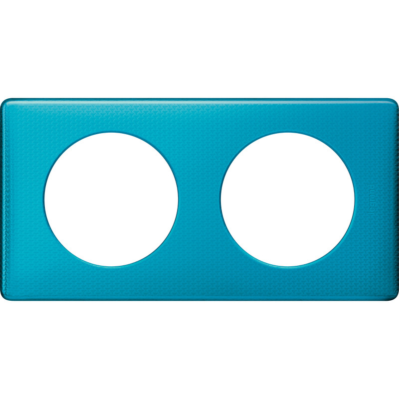 Celiane plaque 2 postes blue snake