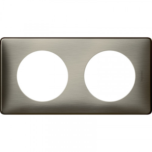 Celiane plaque 2 postes tungstene - LEGRAND