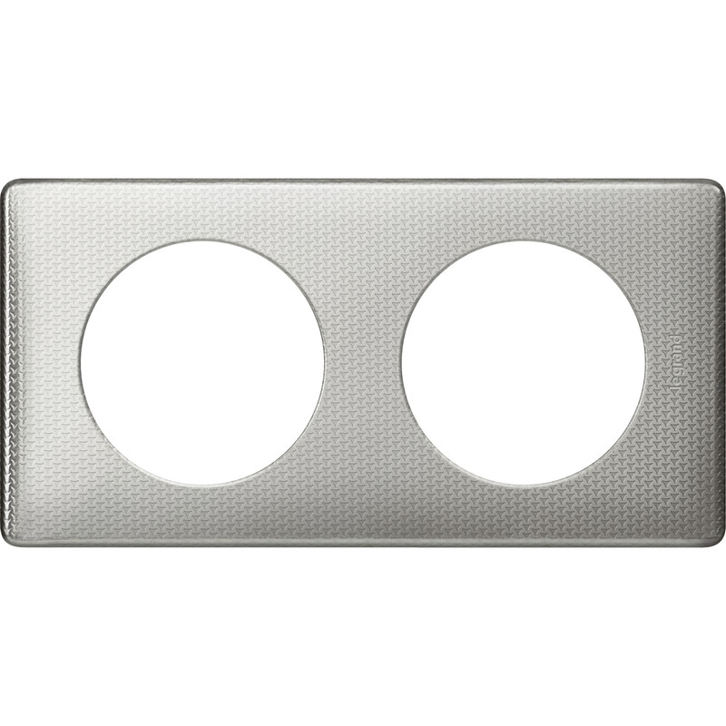 Celiane plaque 2 postes aluminium snake