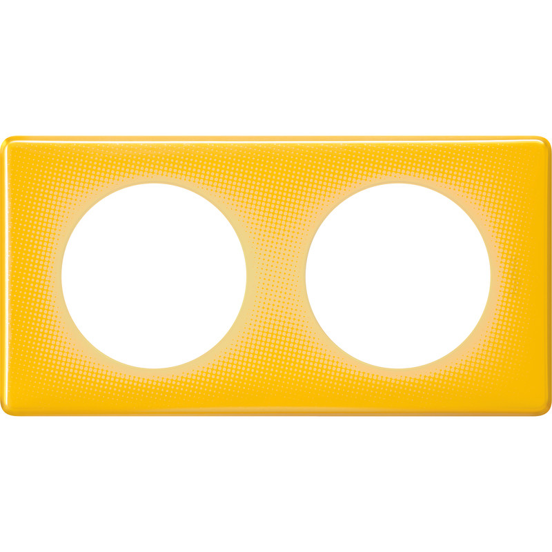 Celiane plaque 2 postes today jaune