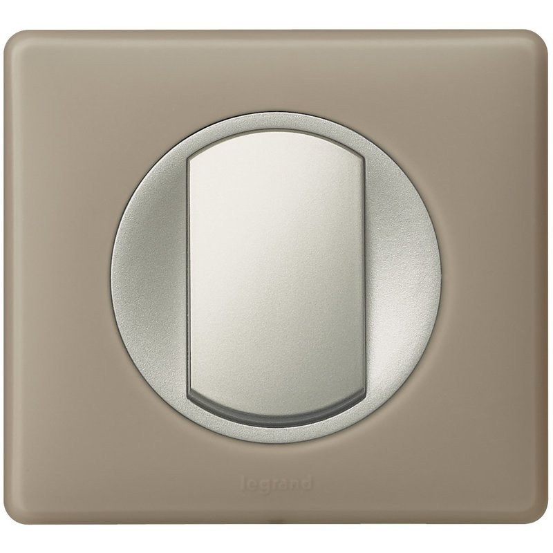 Legrand - Plaque Metal 1P Tungstène - Réf : 098853
