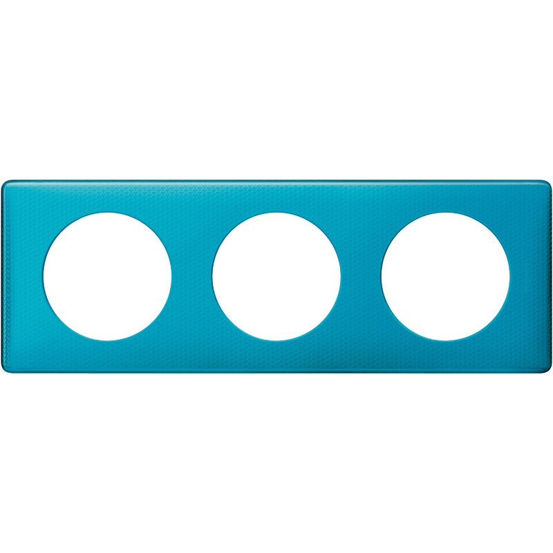 Celiane plaque 3 postes blue snake