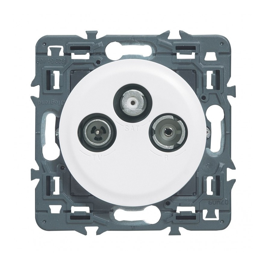 Celiane prise TV-FM-sat blanc à composer