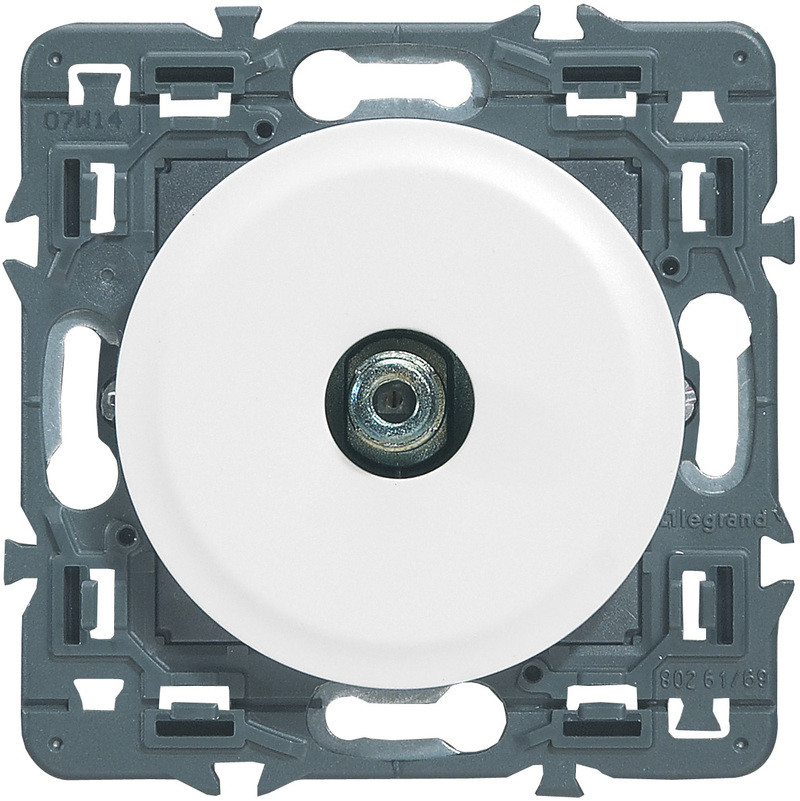 Celiane prise TV F blanc mécanisme