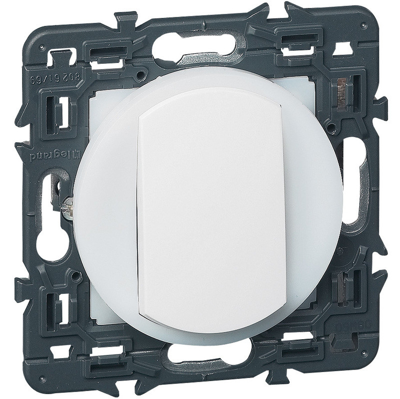 Celiane interrupteur couronne lumineuse blanc