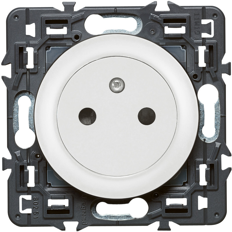 Celiane 2 pôles + terre esthétique blanc composable