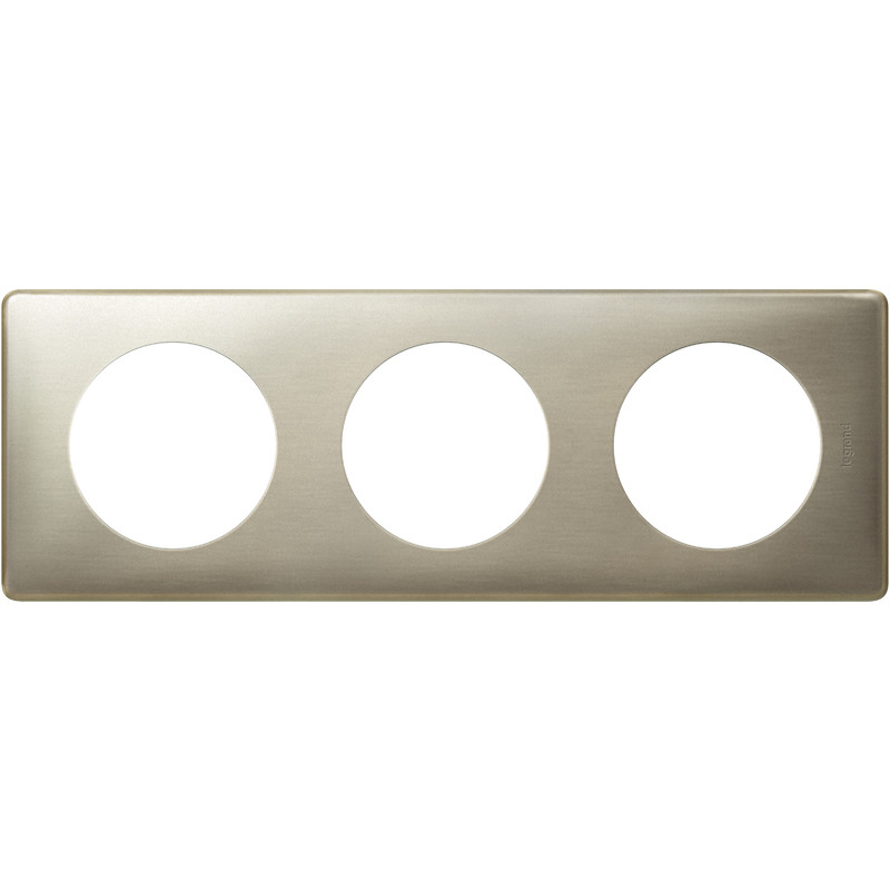 Celiane plaque 3 postes titane