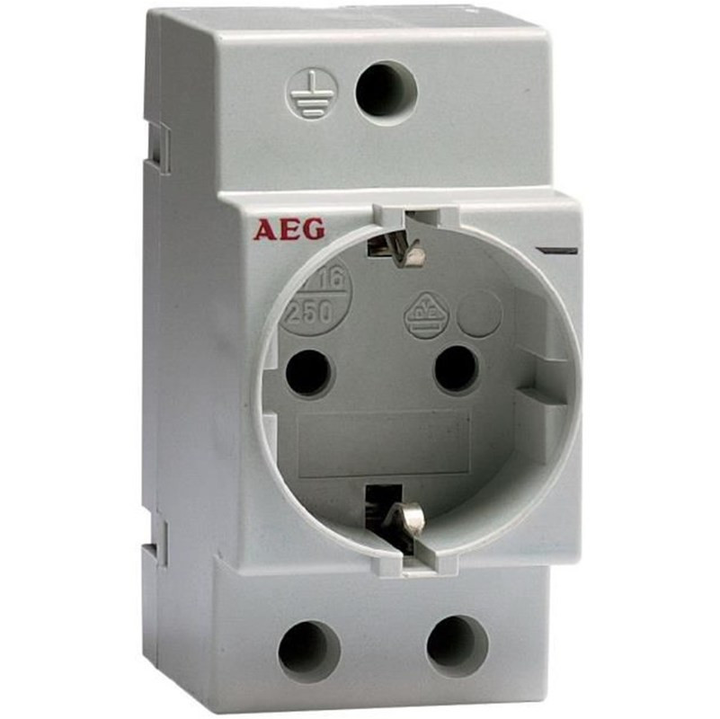 Prise modulaire 2 pôles + terre 16A IP20