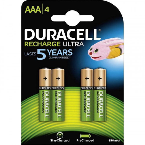 Blister 4 piles rechargeable ultra AAA 850mAh - DURACELL