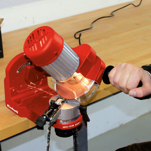 Affûteuse de chaînes électrique – GC-CS 235 E – 235 W – Meule Ø 145 mm – Réglage d’angle précis - EINHELL 