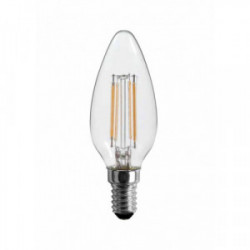 Ampoule LED Filament Flamme E14 4W 360°   3000K  470Lm - FOXLIGHT