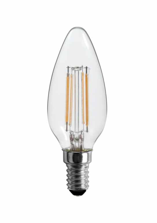 Ampoule LED Filament Flamme E14 4W 360° 3000K 470Lm