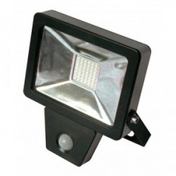 Projecteur plat à détection infra-rouge 10W - 800 Lm - 6500K - IP65/IP44 de marque FOXLIGHT, référence: B4407700