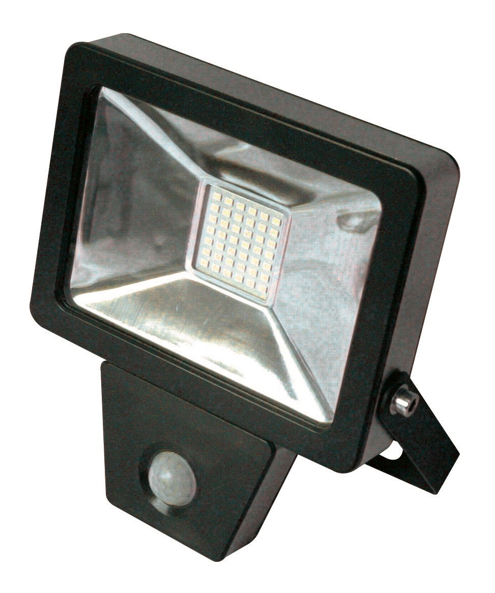 Projecteur plat à détection infra-rouge 10W - 800 Lm - 6500K - IP65/IP44