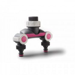 Selecteur d'arrosage double sortie - Rose de marque GF, référence: J4408400