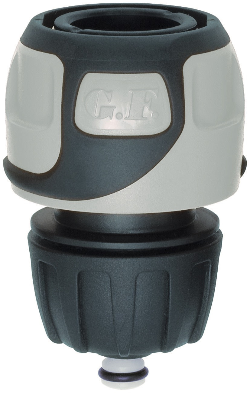 Raccord rapide Soft Touch Aquastop tuyau Ø 12 à 15 mm - Gris